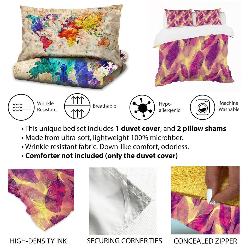 Twin Duvet Cover and Sham Set V213