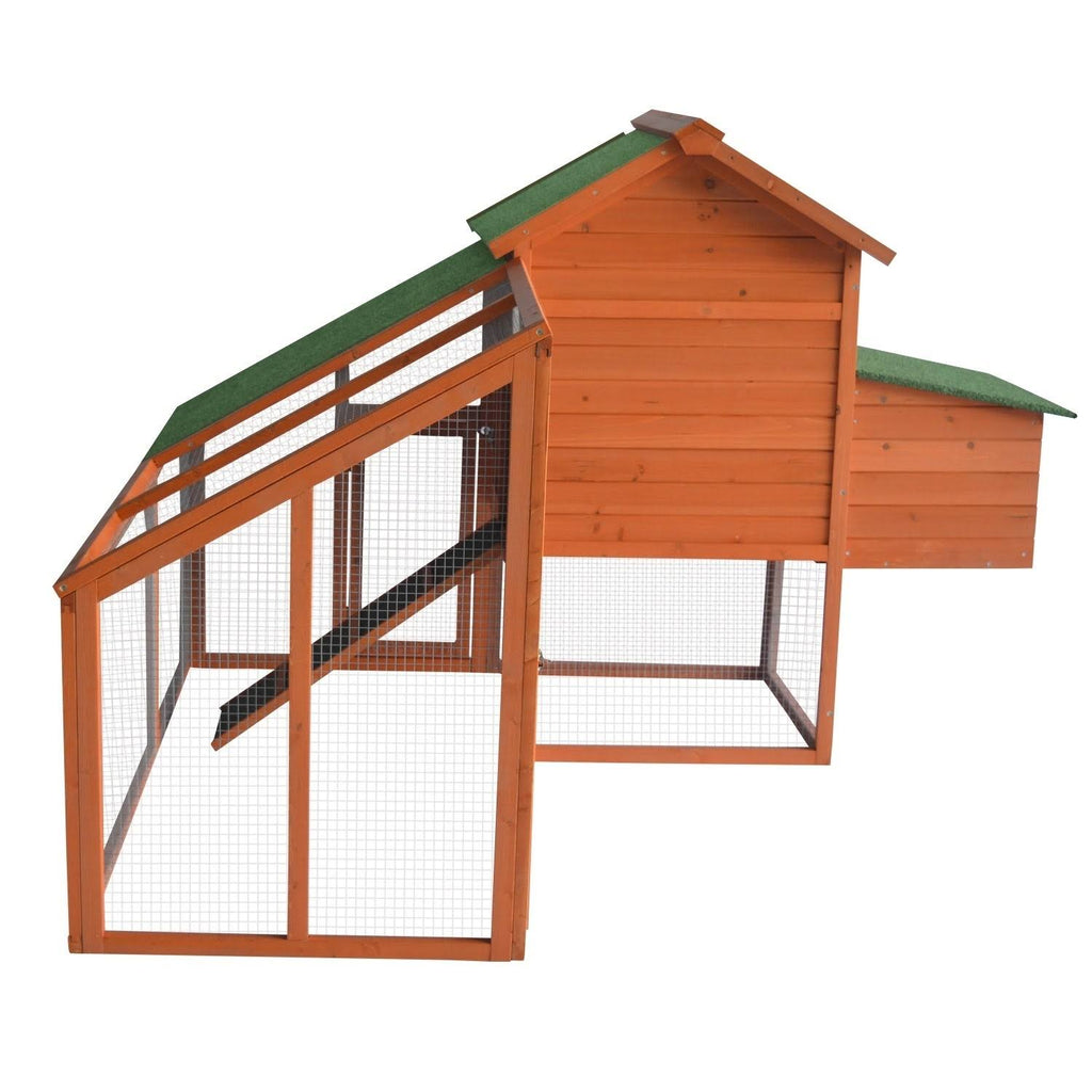 Large Wooden Chicken Coop with Outdoor Runs U403372