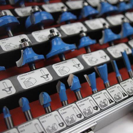 50-Piece 1/4 inch Tungsten Carbide Router Bit Set Z30248
