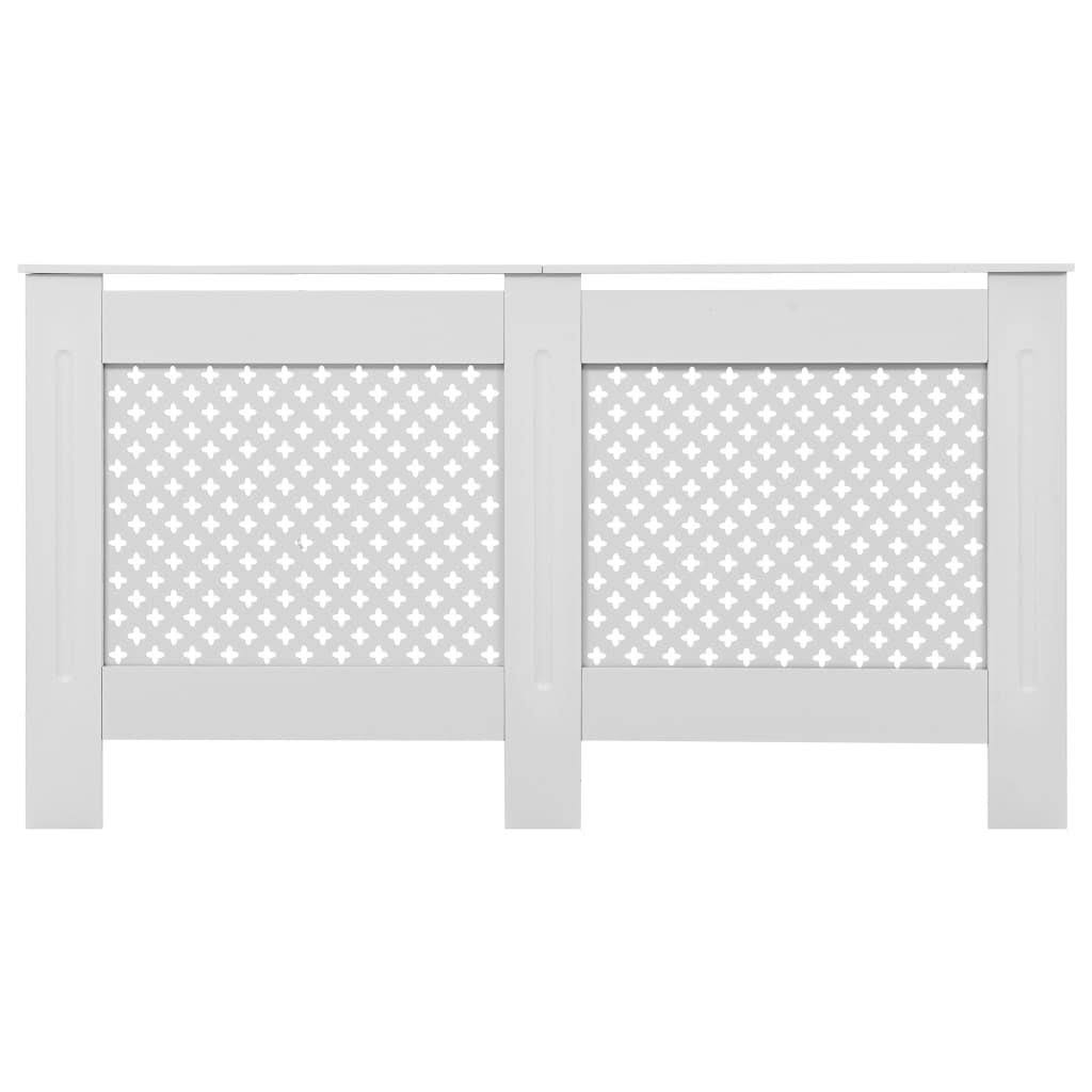 White MDF Radiator Cover D79605