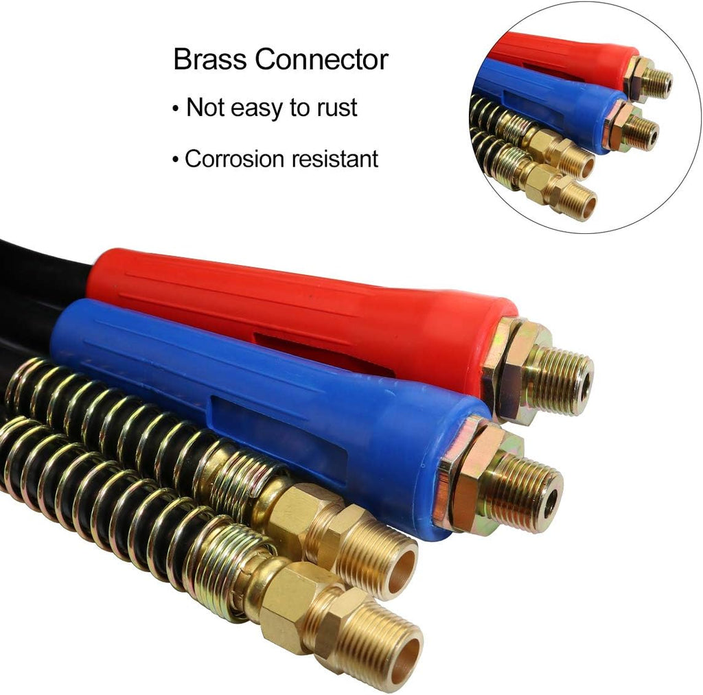 15ft 3 in 1 ABS & Power Air Line Hose Wrap 7 Way Electrical Cable with Handle Grip V461489