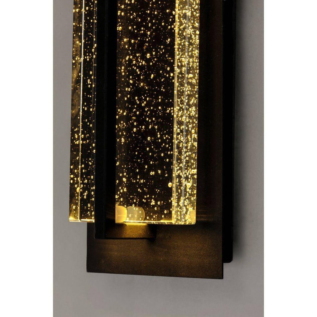 Black LED Outdoor Wall Sconce D2325