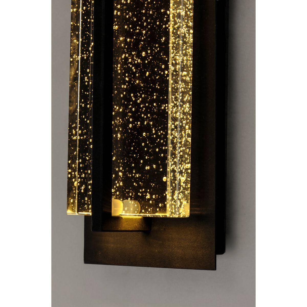 Black LED Outdoor Wall Sconce D2325