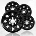 17" Gloss Black Wheel Skins Set of 4 S660444