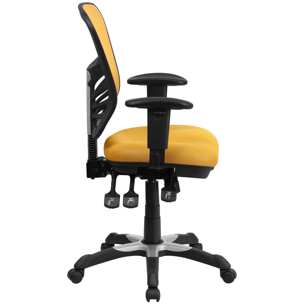 Mid-Back Mesh Executive Swivel Chair with Adjustable Arms N466927