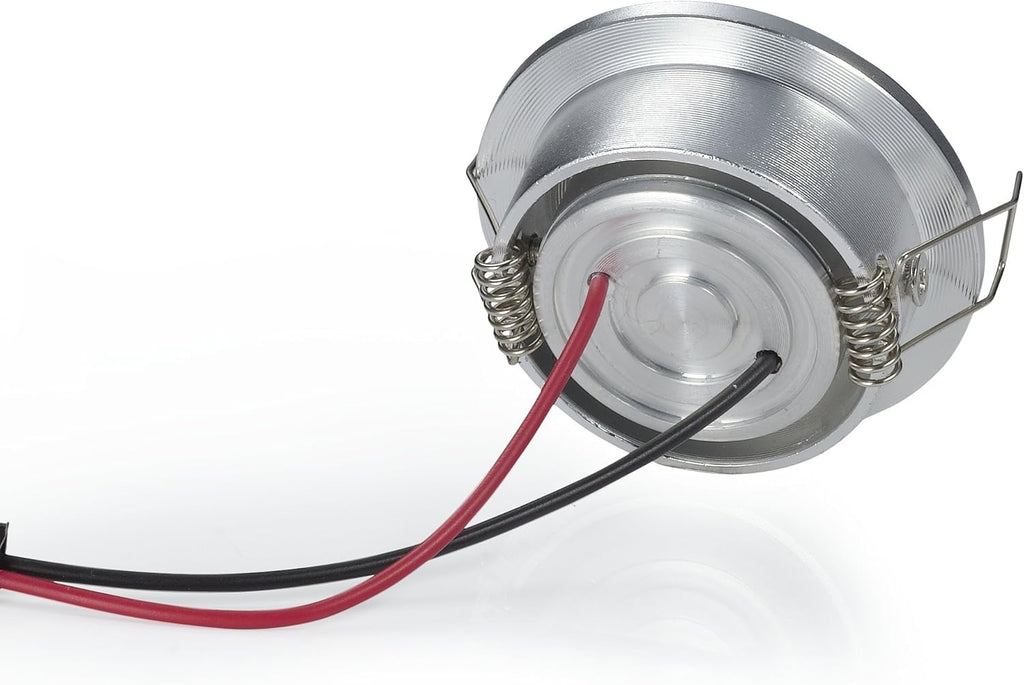 Pack of 10 3W Silver LED Downlight with LED Driver Non-Dimmable Recessed Lighting A1975