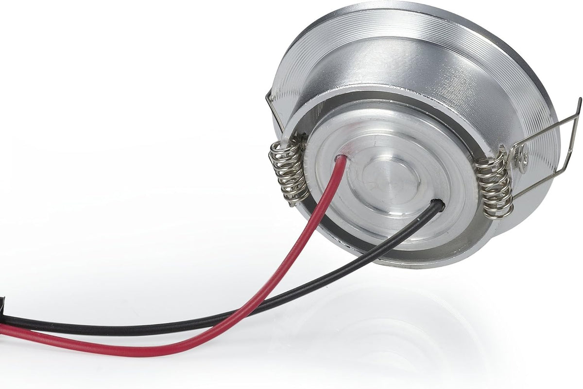 Pack of 10 3W Silver LED Downlight with LED Driver Non-Dimmable Recessed Lighting A1975