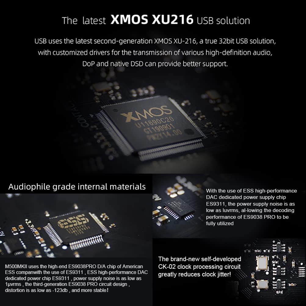 ES9038PRO XU216 MQA DAC Headphone Amplifier W537420