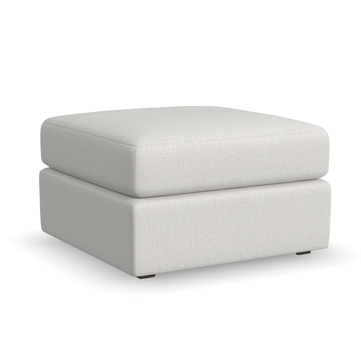 Light Tan Fabric Ottoman K355