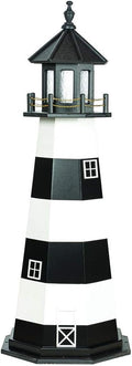 Decorative Lighthouse Wood Black White E285