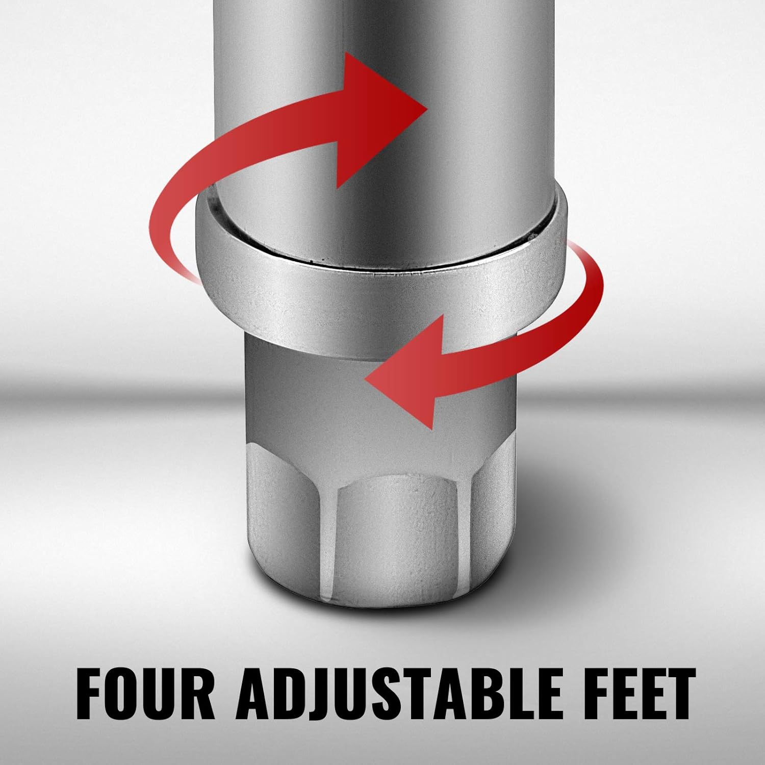 Silver Stainless Steel Double-Shelf Folding Work Table T915
