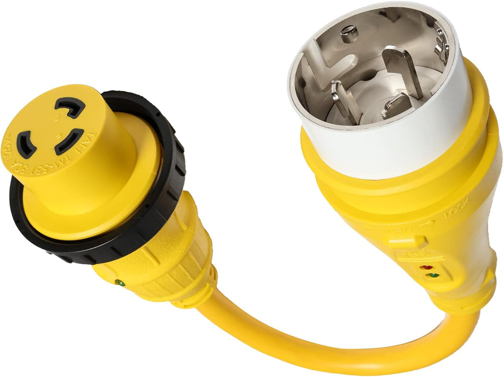 Marine 50A to 30A Shore Power Adapter 1.5Ft D196