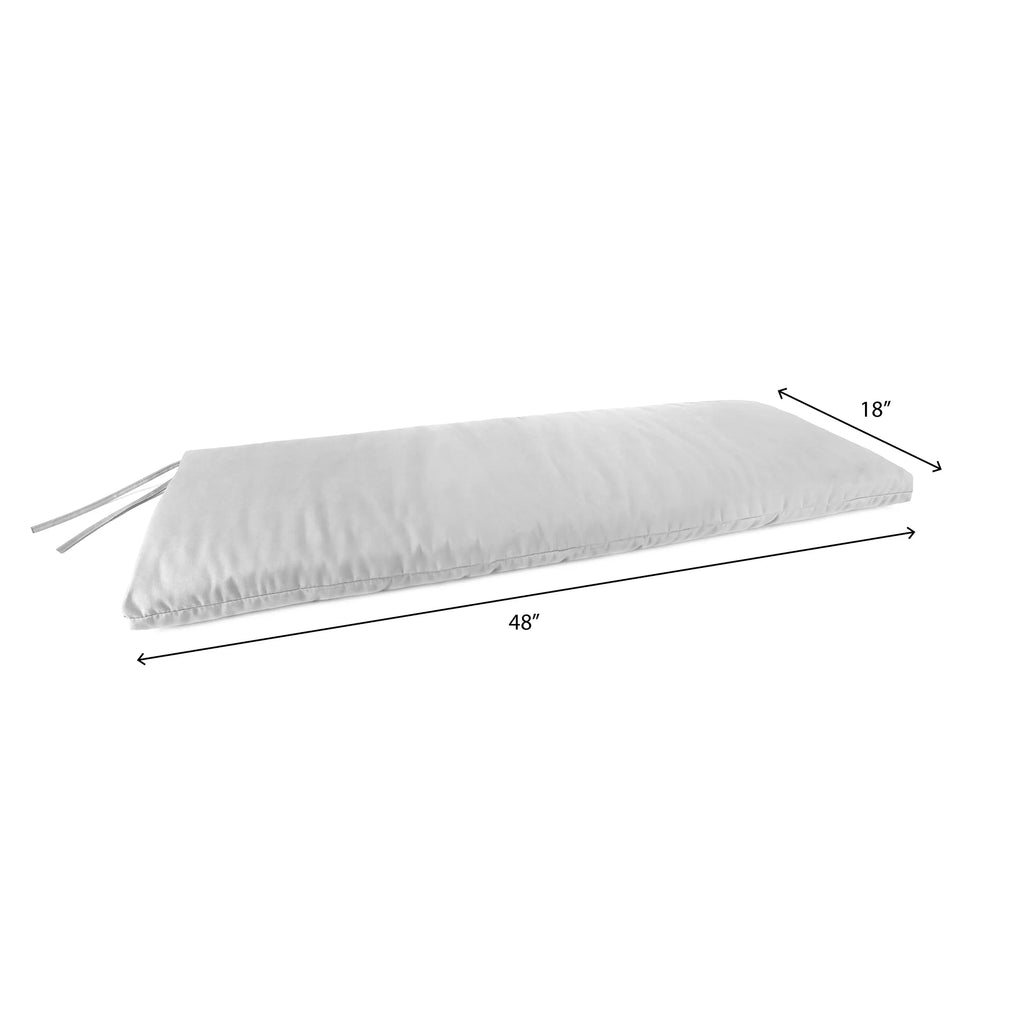 Sunbrella Multicolor Stripe Rectangular Outdoor Settee Swing Bench Cushion with Ties Z353852