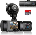 Dash Cam Front and Inside with 32G SD Card, 1080P+1080P, 310° Wide Angle, Pack of 2 O22426