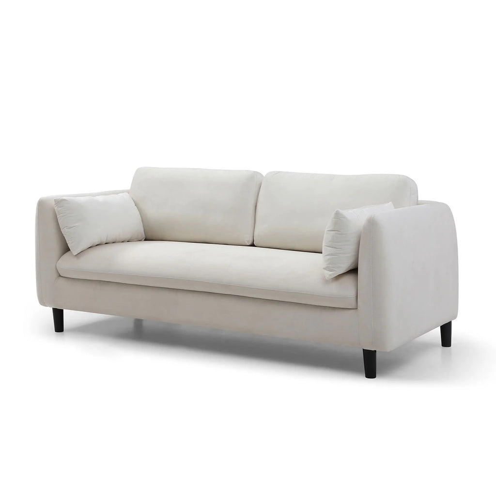 Beige 2-Seat Upholstered Loveseat Sofa L50599