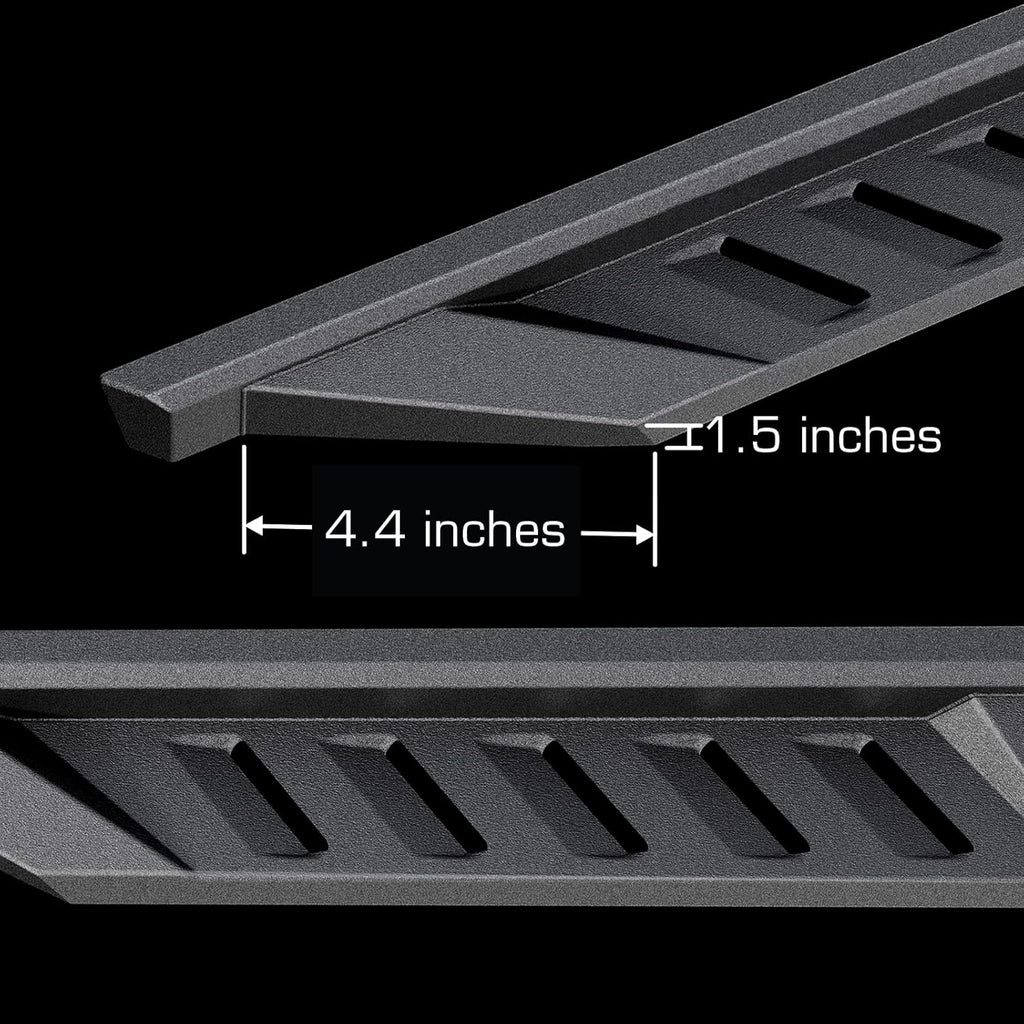 Textured Black Side Step Rails Z10953