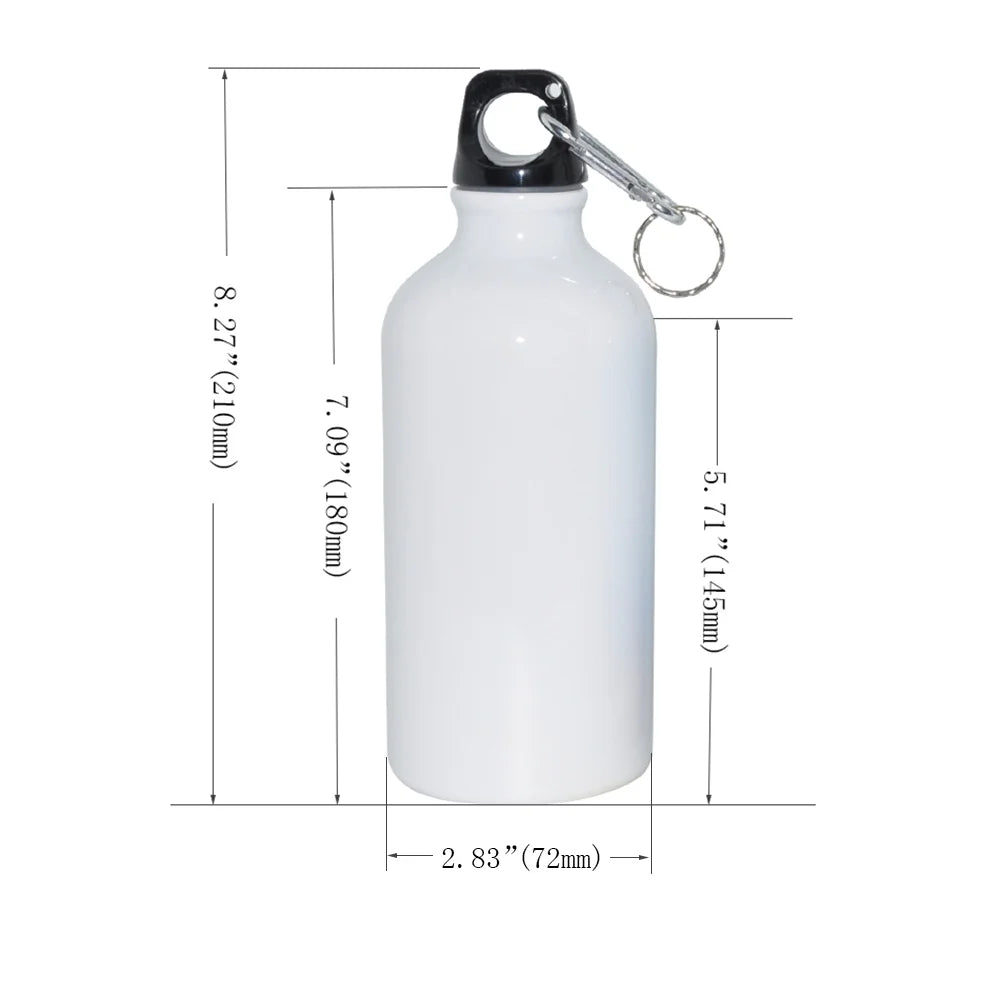 5pcs 600ml Blank Coated Sublimation Aluminium Water Bottle T854