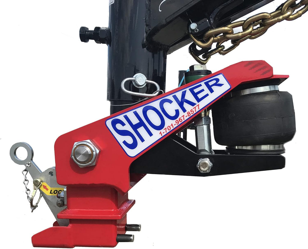 Gooseneck Air Hitch & Coupler, Round 3-15/16" Angled Pin 30K Coupler 9" Offset J948