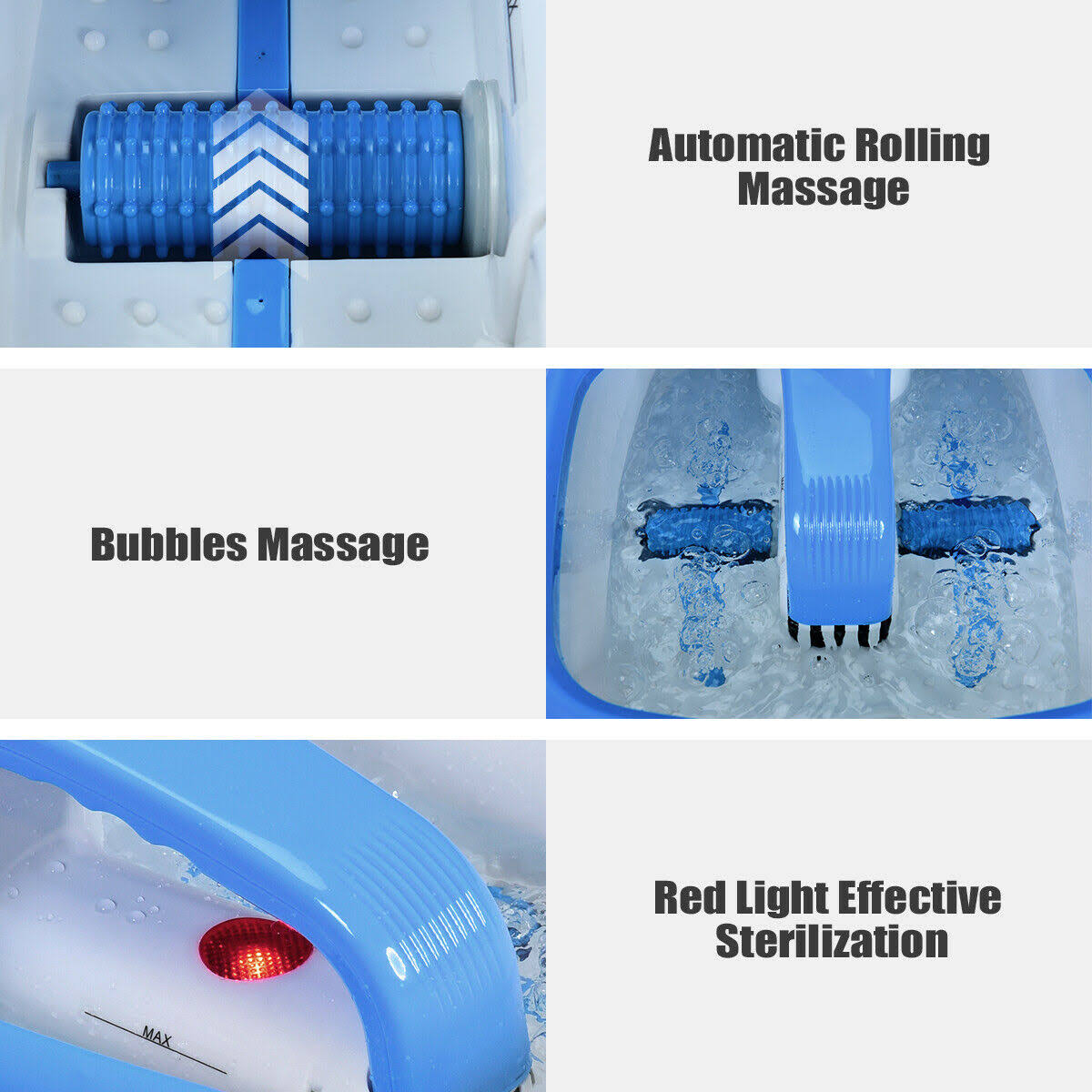 Blue Electric Foot Bath Massager K3033