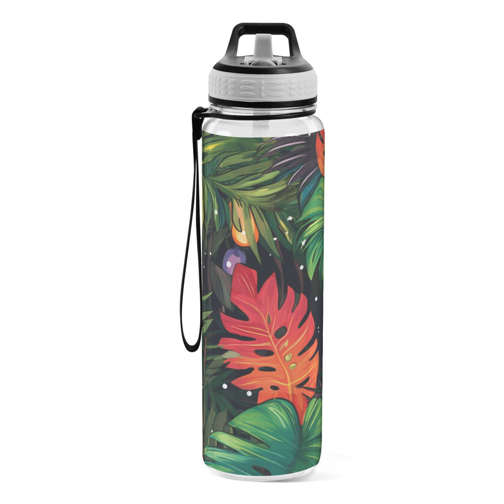 32oz Tritan Leakproof Clear Sports Water Bottle with Straw A4935