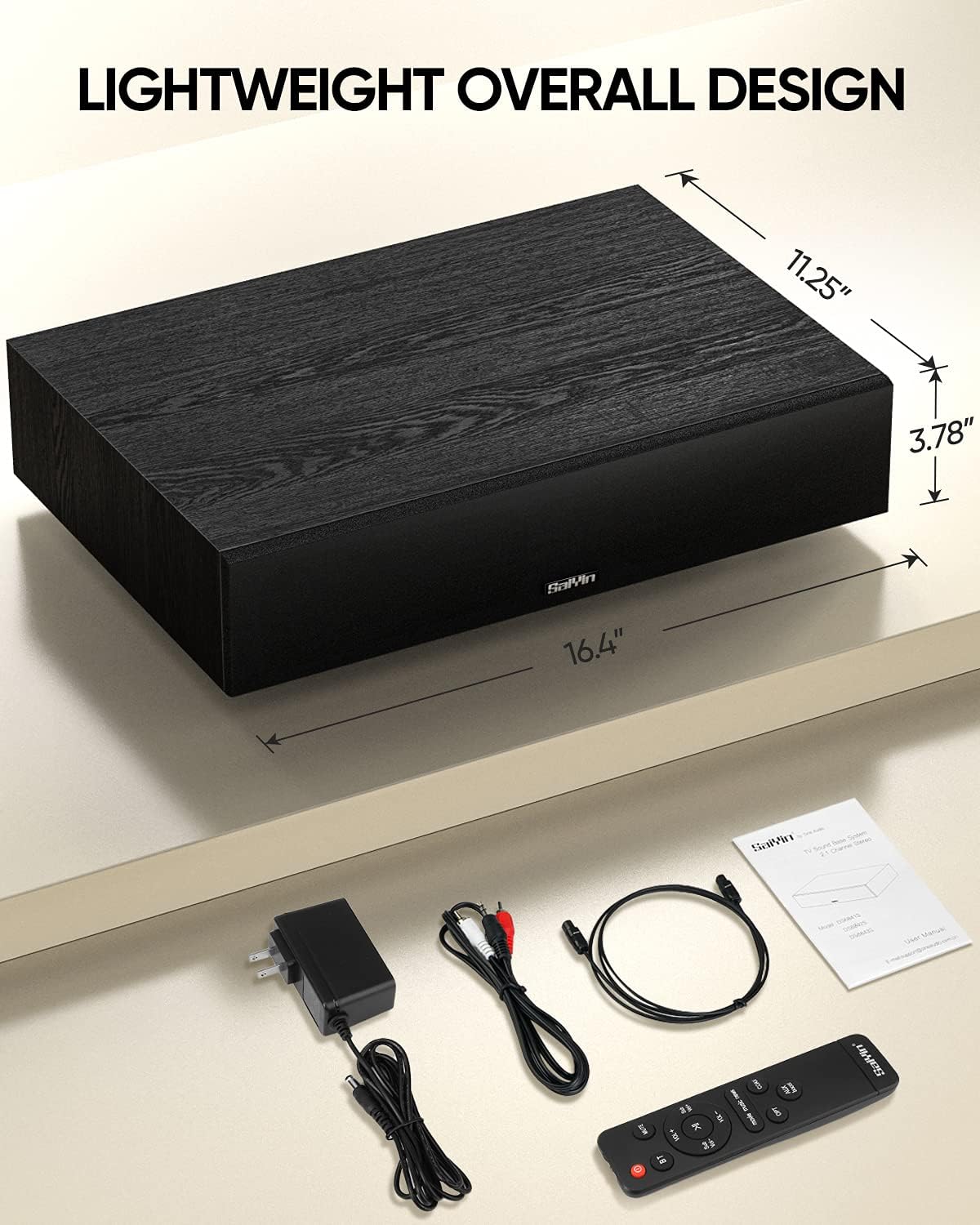 2.1 CH Sound Bar with Built-in Subwoofer and Bluetooth P501021