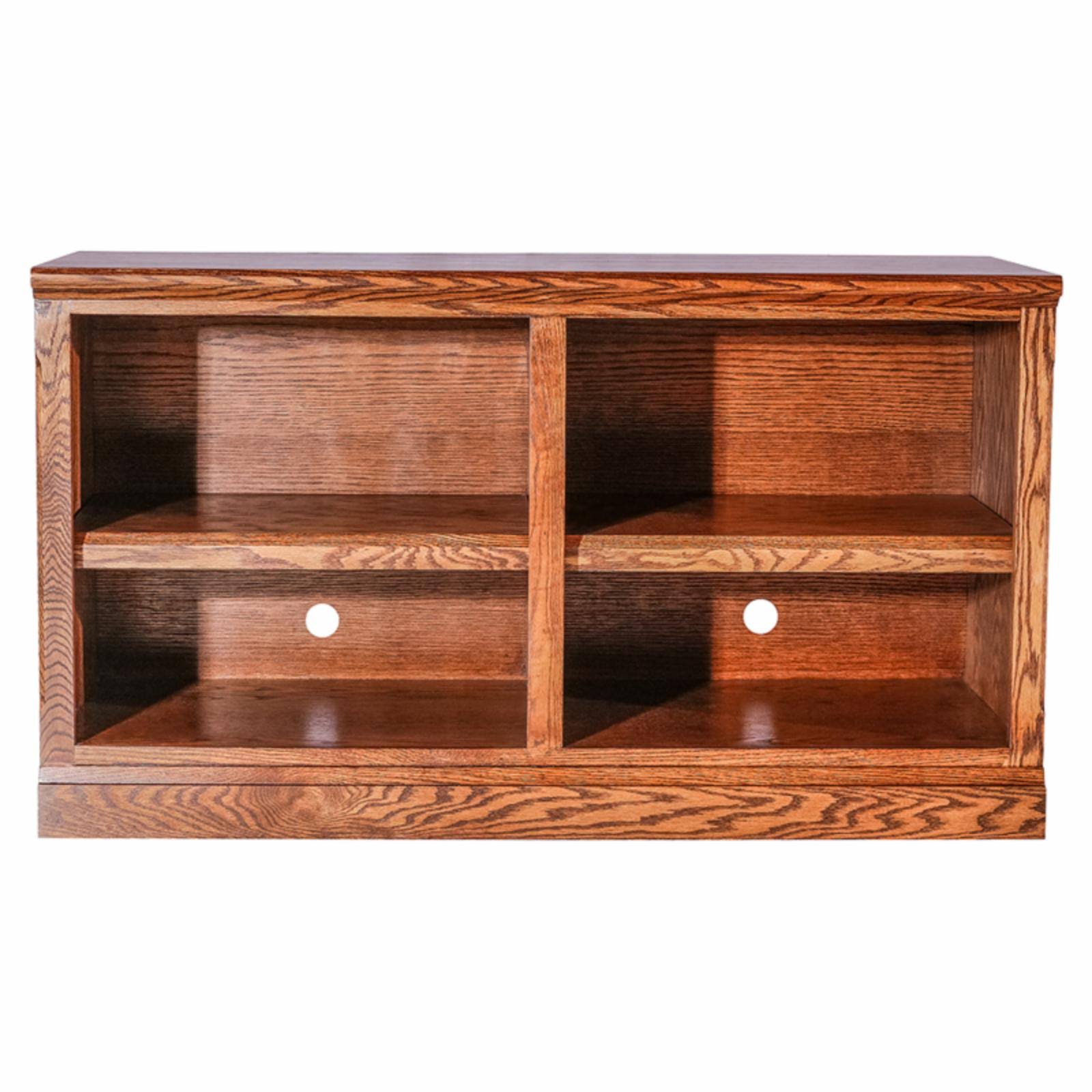 Mission TV Cart with Open Shelves Golden Oak, 42 in. W56629