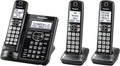 Black Cordless Phone System with 5 Handsets J17473
