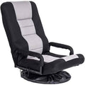 Ergonomic Swiveling PC Racing Game Chair Gray/Black L13430