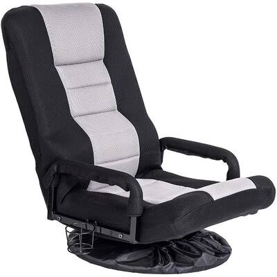 Ergonomic Swiveling PC Racing Game Chair Gray/Black L13430