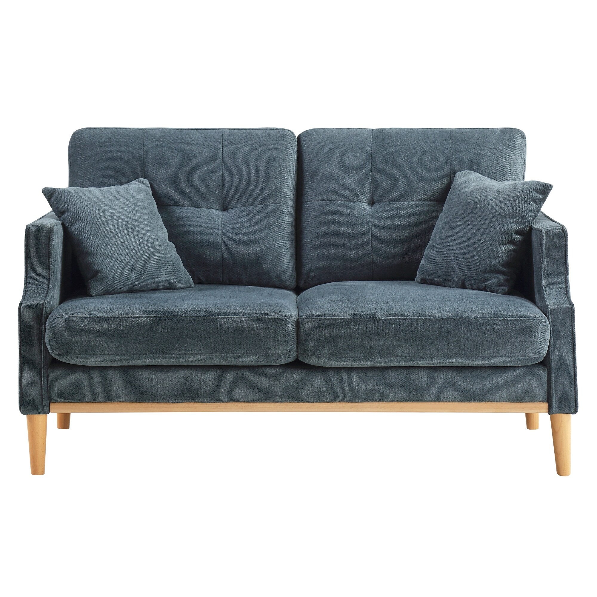 Dark Blue Loveseat Sofa E25861