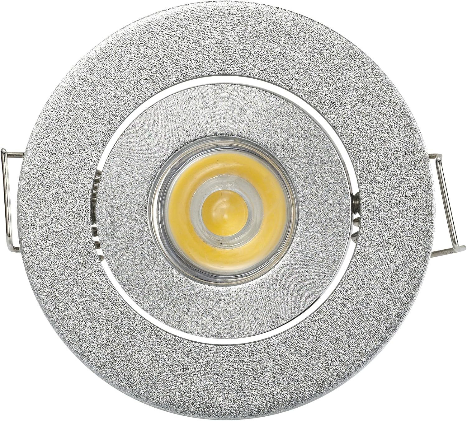 Pack of 10 3W Silver LED Downlight with LED Driver Non-Dimmable Recessed Lighting A1975