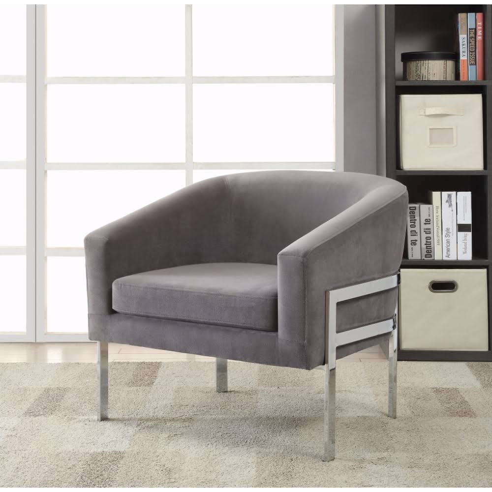 Contemporary Accent Chair Gray X94826