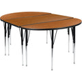 3 Piece Oak Laminate Activity Table Set D419