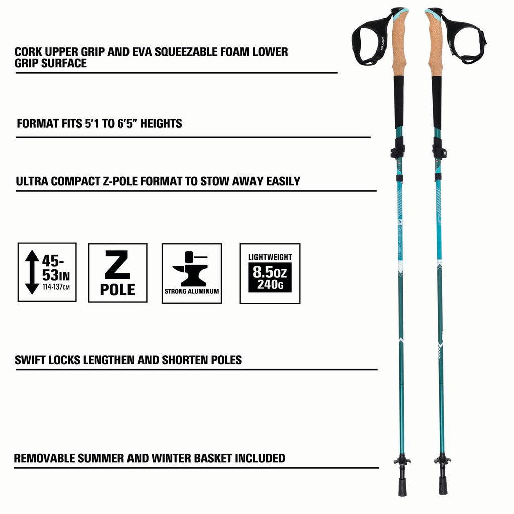 Glacier Melt Aluminum Trekking Poles E920