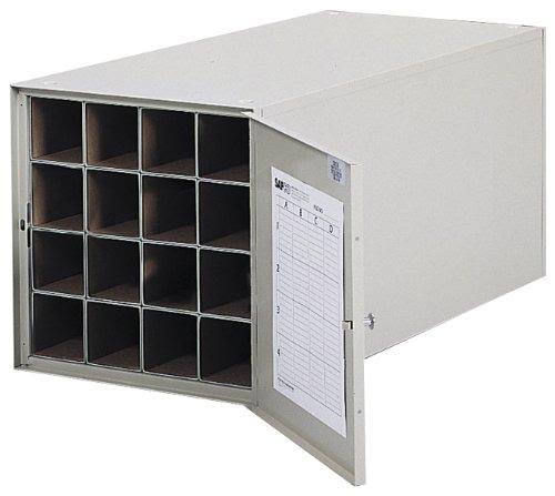 16 Tube Steel Roll File Horizontal Storage Cabinet U945
