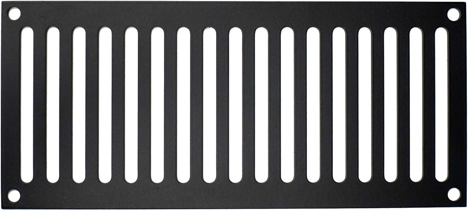 Black Stainless Steel Fire Pit Enclosure Vent, Set of 2 L3968
