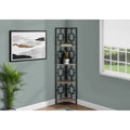 Dark Taupe 4-Tier Metal Etagere Bookshelf S956772