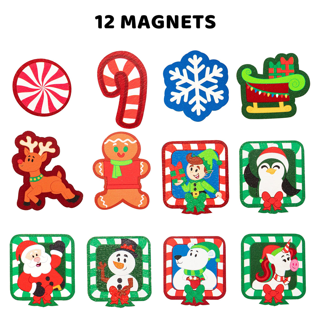 12 Day Countdown to Christmas Wooden Advent Calendar Magnetic Gingerbread House C512730
