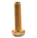 3/8 inch-16 x 1 3/8 inch Coarse Thread Grade 8 Hex Cap Screw Yellow Zinc Plated Pk 100 O890