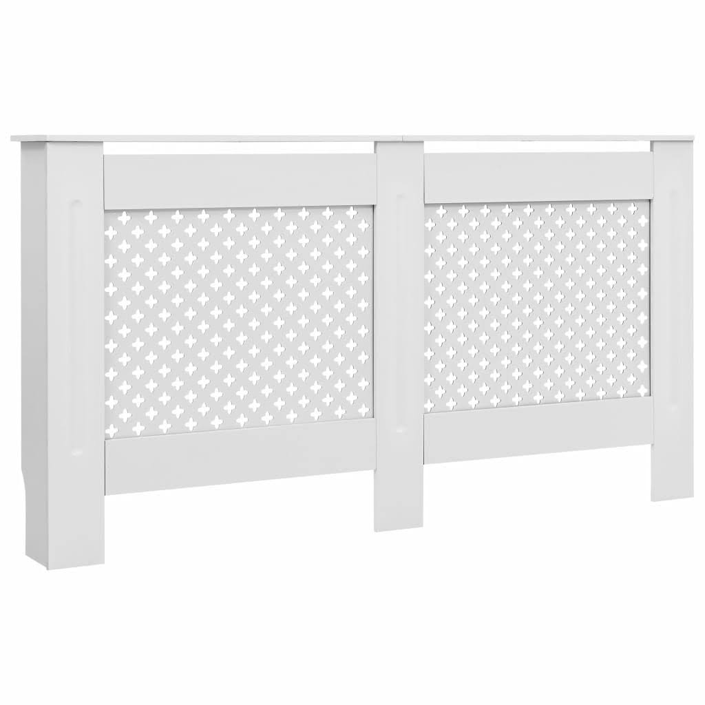 White MDF Radiator Cover D79605