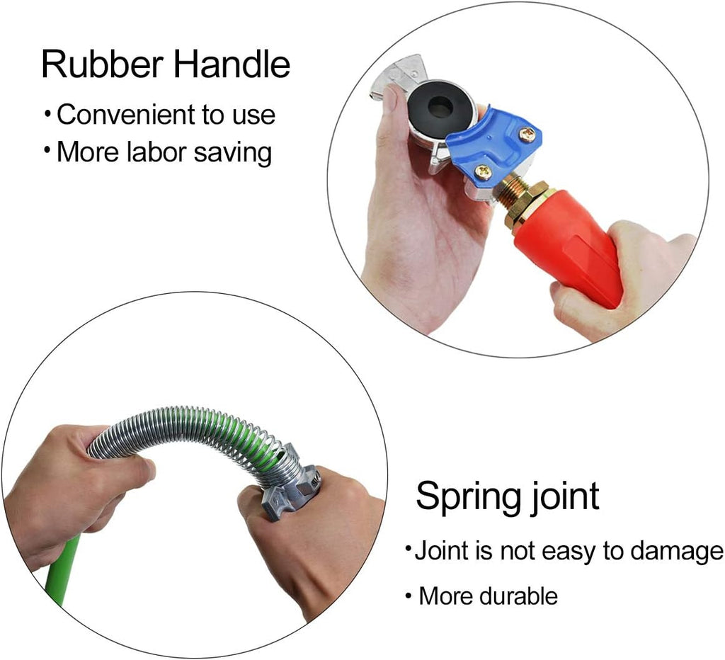 15ft 3 in 1 ABS & Power Air Line Hose Wrap 7 Way Electrical Cable with Handle Grip V461489