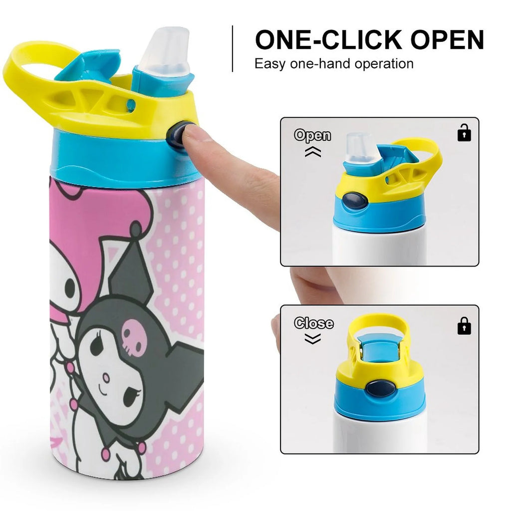 Stainless Steel Vacuum Insulated Water Bottle with Straw N3502