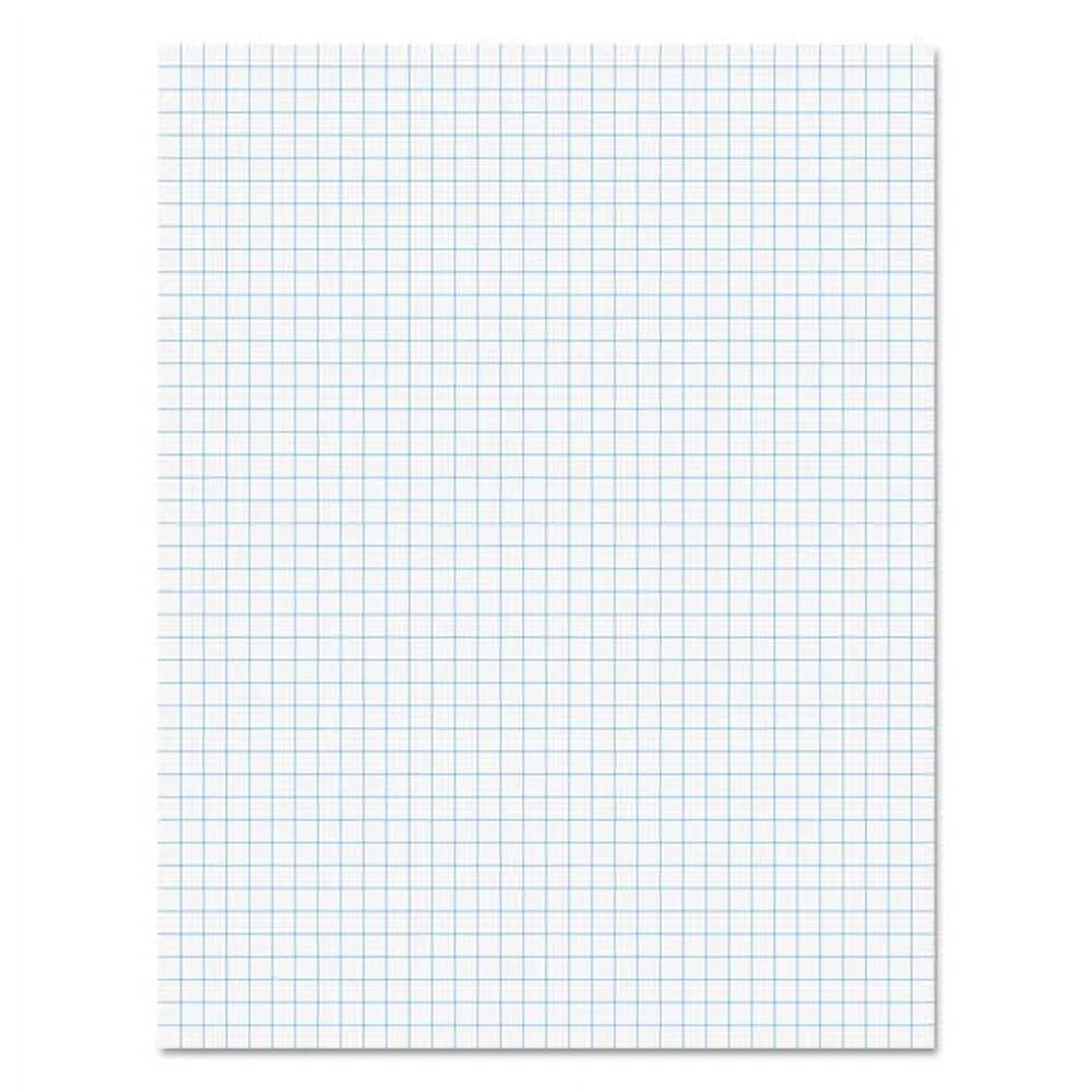 Quadrille Pads, 4 sq/in, 50 White 8.5 x 11 Sheets H3074